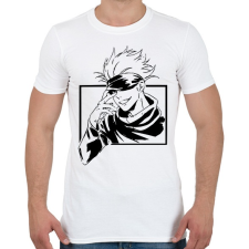 PRINTFASHION Gojo Jujutsu Kaisen Hoodie - Férfi póló - Fehér férfi póló