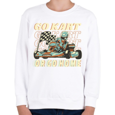 PRINTFASHION Gokart - Gyerek pulóver - Fehér