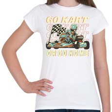 PRINTFASHION Gokart - Női póló - Fehér