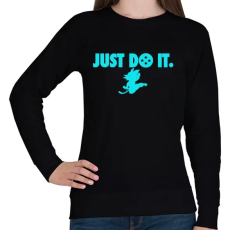 PRINTFASHION Goku do it - Női pulóver - Fekete