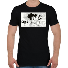 PRINTFASHION Goku - Férfi póló - Fekete
