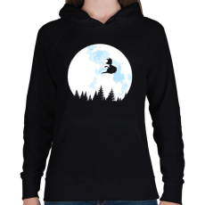 PRINTFASHION Goku holdfényben - Női kapucnis pulóver - Fekete