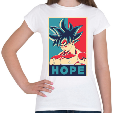 PRINTFASHION Goku Hope - Női póló - Fehér
