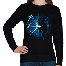 PRINTFASHION Goku kamehameha vol1 - Női pulóver - Fekete női pulóver, kardigán