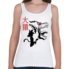 PRINTFASHION GOKU - Női atléta - Fehér női trikó