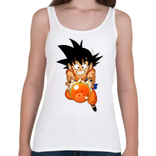 PRINTFASHION goku - Női atléta - Fehér női trikó