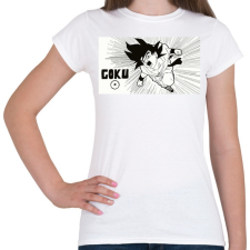 PRINTFASHION Goku - Női póló - Fehér női póló