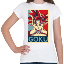 PRINTFASHION Goku - Női póló - Fehér női póló
