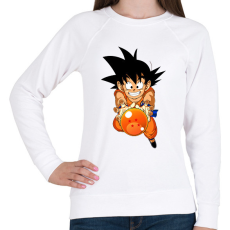 PRINTFASHION goku - Női pulóver - Fehér