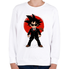 PRINTFASHION Goku - Ügynök - Gyerek pulóver - Fehér