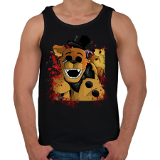 PRINTFASHION golden freddy - Férfi atléta - Fekete atléta, trikó