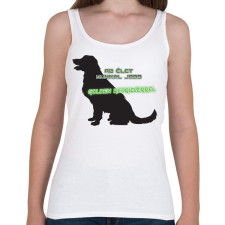 PRINTFASHION Golden retriever - Női atléta - Fehér női trikó