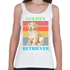 PRINTFASHION Golden Retriever - Női atléta - Fehér