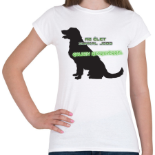 PRINTFASHION Golden retriever - Női póló - Fehér női póló