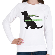 PRINTFASHION Golden retriever - Női pulóver - Fehér