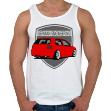 PRINTFASHION Golf4life - Férfi atléta - Fehér atléta, trikó