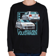 PRINTFASHION golf 4 - Gyerek pulóver - Fekete gyerek pulóver, kardigán