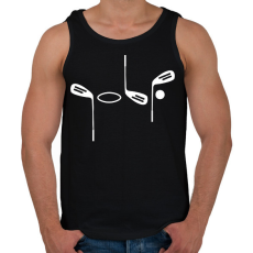 PRINTFASHION Golf  - Férfi atléta - Fekete