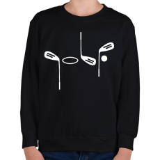 PRINTFASHION Golf  - Gyerek pulóver - Fekete