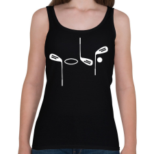 PRINTFASHION Golf  - Női atléta - Fekete női trikó