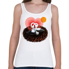 PRINTFASHION Gólya család - Női atléta - Fehér