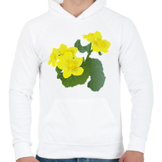 PRINTFASHION Gólyahír - Férfi kapucnis pulóver - Fehér