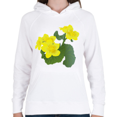 PRINTFASHION Gólyahír - Női kapucnis pulóver - Fehér