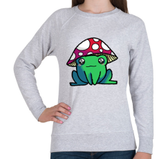 PRINTFASHION gomba kalapos béka - Női pulóver - Sport szürke