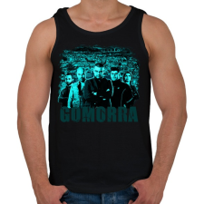 PRINTFASHION gomorra - Férfi atléta - Fekete atléta, trikó