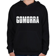 PRINTFASHION Gomorra  - Gyerek kapucnis pulóver - Fekete