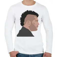 PRINTFASHION Gomorra karakter - Férfi hosszú ujjú póló - Fehér férfi póló