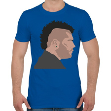 PRINTFASHION Gomorra karakter - Férfi póló - Királykék férfi póló