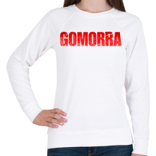 PRINTFASHION Gomorra logo - Női pulóver - Fehér női pulóver, kardigán