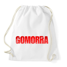 PRINTFASHION Gomorra logo - Sportzsák, Tornazsák - Fehér tornazsák
