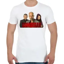 PRINTFASHION Gomorrah - Férfi póló - Fehér férfi póló
