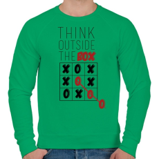 PRINTFASHION Gondolkodj. - Férfi pulóver - Zöld