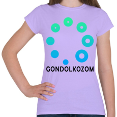 PRINTFASHION Gondolkozom - Női póló - Viola