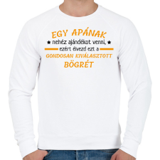 PRINTFASHION Gondosan kiválasztott bögre - Férfi pulóver - Fehér férfi pulóver, kardigán