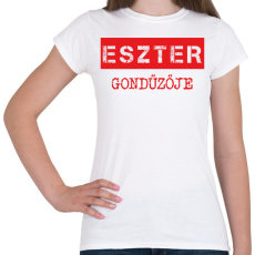 PRINTFASHION Gondűző - névvel (bögre) - Női póló - Fehér