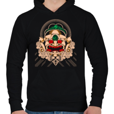 PRINTFASHION Gonosz maszk - Férfi kapucnis pulóver - Fekete férfi pulóver, kardigán