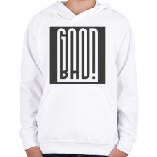 PRINTFASHION Good-bad - minden rosszban van valami jó - Gyerek kapucnis pulóver - Fehér gyerek pulóver, kardigán