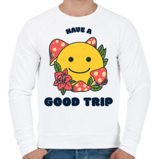 PRINTFASHION goodtrip - Férfi pulóver - Fehér