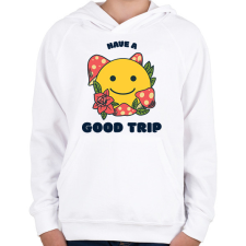 PRINTFASHION goodtrip - Gyerek kapucnis pulóver - Fehér gyerek pulóver, kardigán