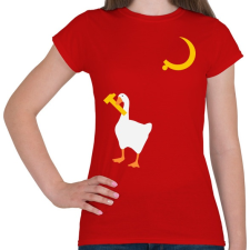 PRINTFASHION Goose Game - Női póló - Piros női póló