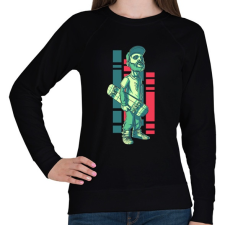 PRINTFASHION gördeszka - Női pulóver - Fekete női pulóver, kardigán