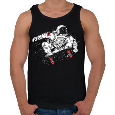 PRINTFASHION Gördeszkás Asztronauta - Férfi atléta - Fekete atléta, trikó
