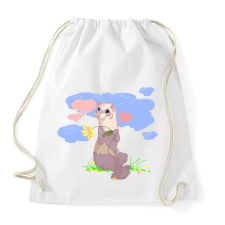 PRINTFASHION Görényke - Sportzsák, Tornazsák - Fehér tornazsák