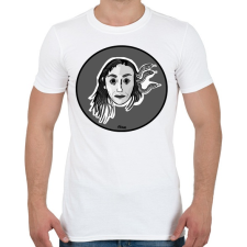 PRINTFASHION Gorgó - Férfi póló - Fehér férfi póló