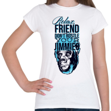 PRINTFASHION Gorilla arc - világos alaphoz - Női póló - Fehér női póló