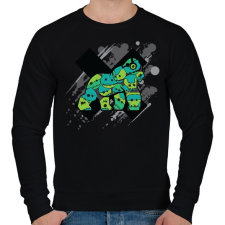 PRINTFASHION Gorilla Faces - Férfi pulóver - Fekete férfi pulóver, kardigán